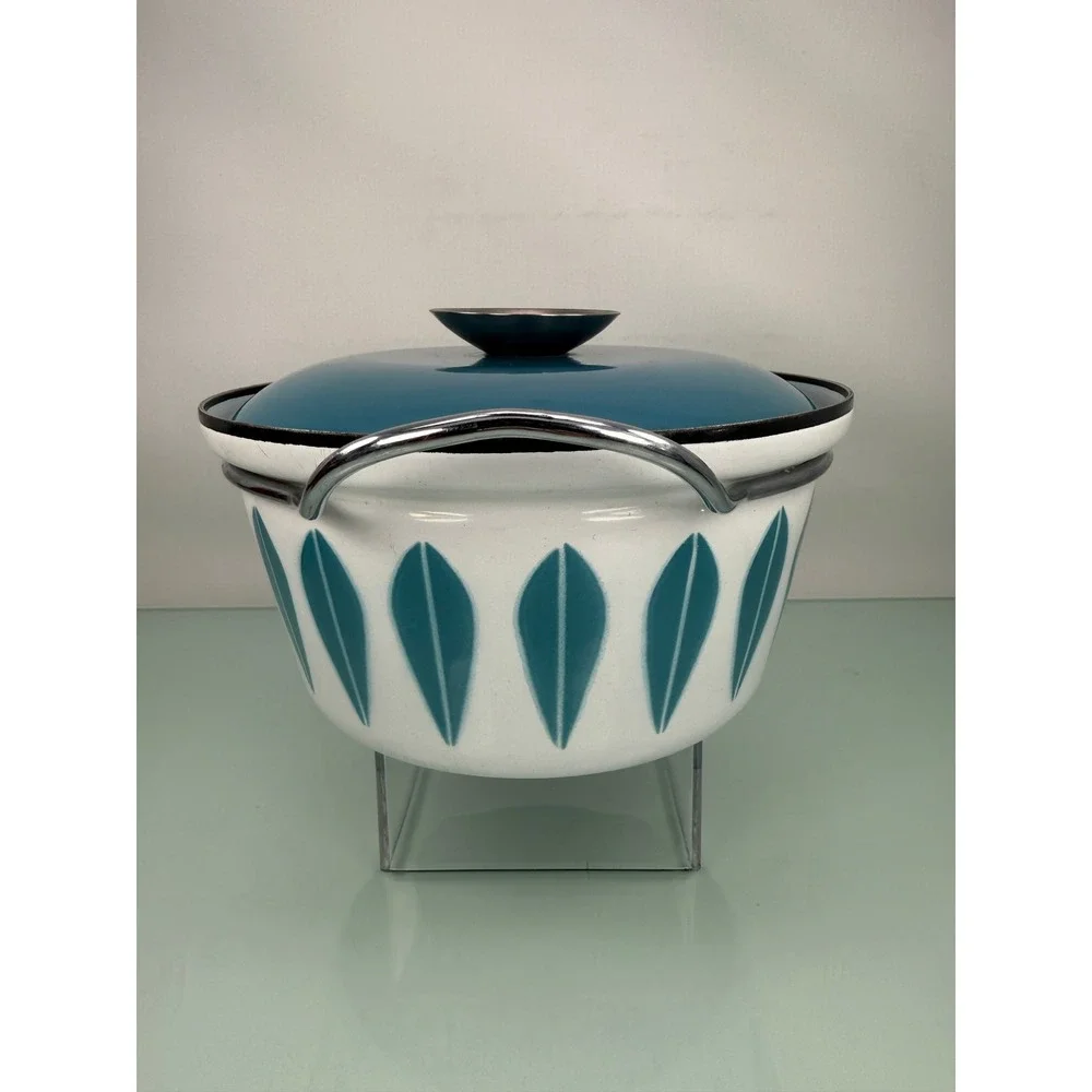 Vintage Cathrineholm Lotus Enamel Dutch Oven 7.5